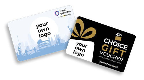 Personalised gift cards with your company logo